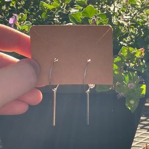 🌿gold dangly hoop earrings